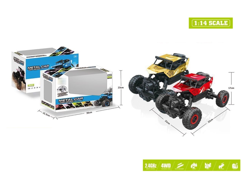 1:14 2.4G R/C DIE-CAST CLIMBING CAR (INCLUDED LITHIUM BATTERY) - HP1173640