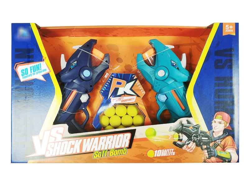 SOFT SHOOTING GUN W/10 BULLETS - HP1173955