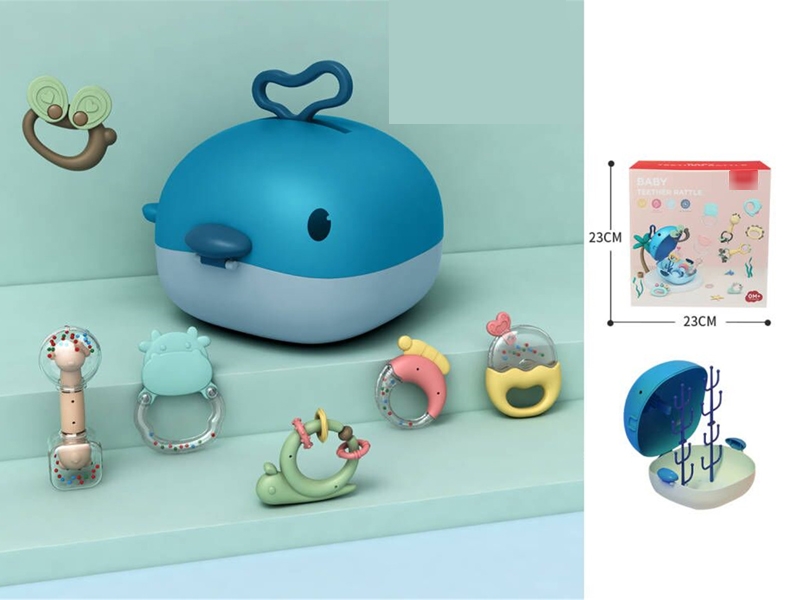 BABY RATTLE 6PCS W/STORAGE BOX - HP1173959