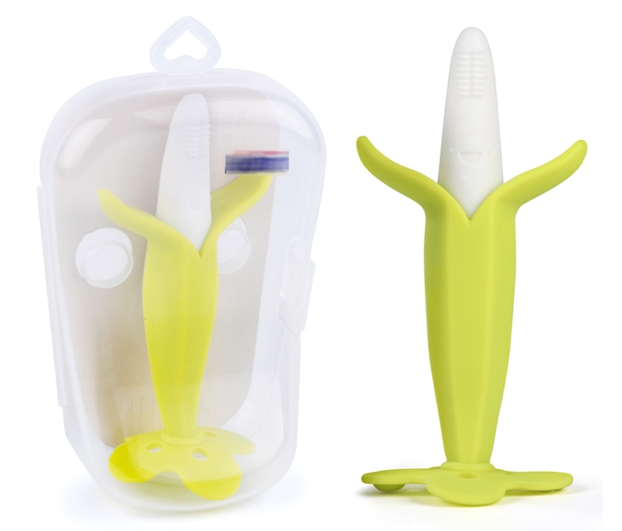 NEWBORN TEETHER + TOOTHBRUSH (SAFE SILICONE) - HP1174196