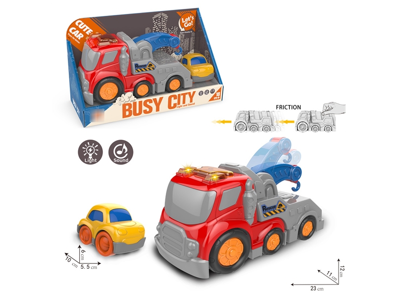 FRICTION CONSTRUCTION CAR W/LIGHT & SOUND - HP1174583