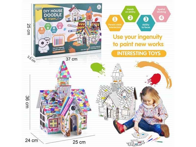 3D CREATIVE GRAFFITI MAGIC HOUSE - HP1174787