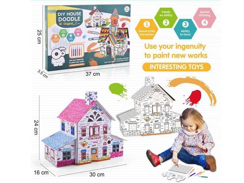 3D CREATIVE GRAFFITI MAGIC HOUSE - HP1174788