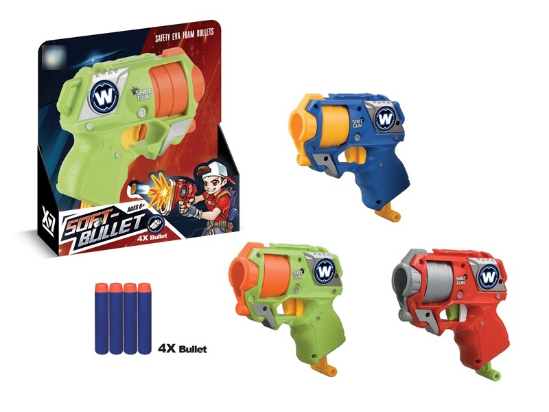 SOFT SHOOTING GUN W/4PCS BULLETS - HP1174836