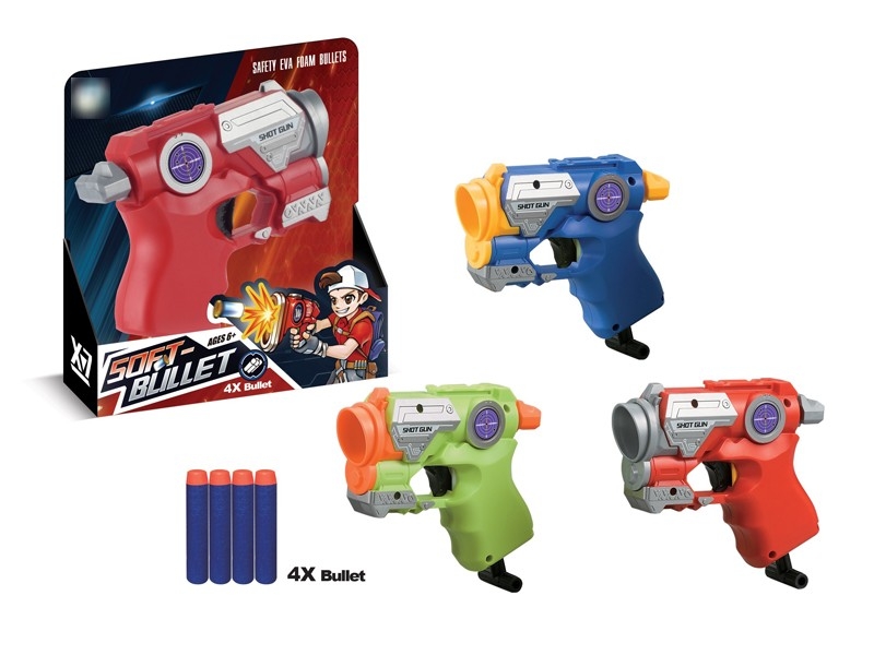 SOFT SHOOTING GUN W/4PCS BULLETS - HP1174838