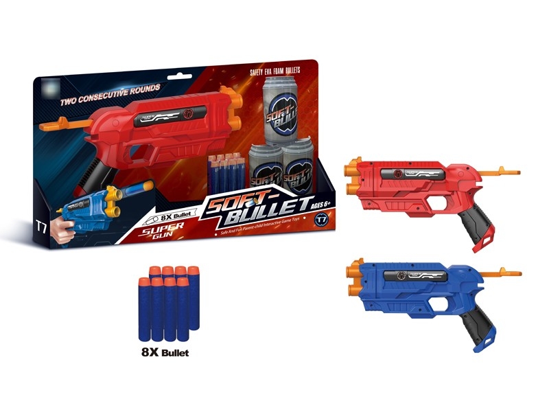 SOFT SHOOTING GUN W/8PCS BULLETS - HP1174842