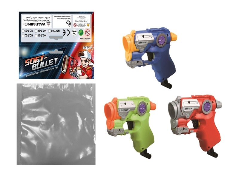 SOFT SHOOTING GUN W/4PCS BULLETS - HP1174854