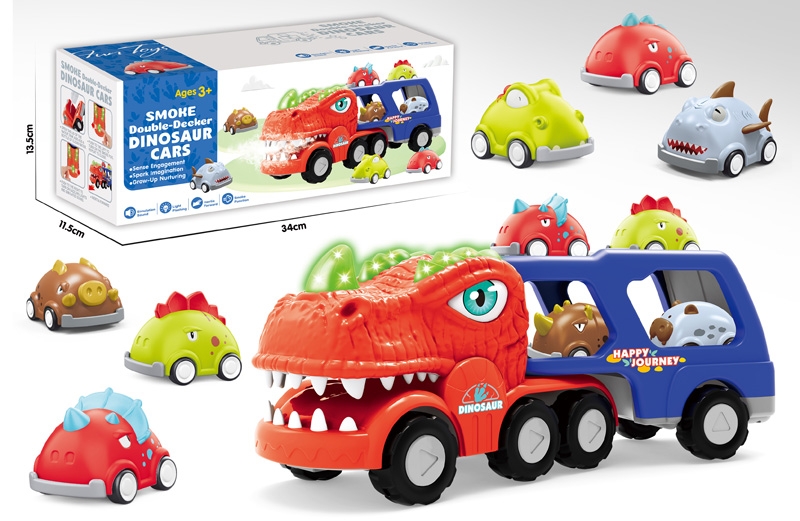 FRICTION DINOSAUR CAR W/LIGHT, SOUND & SPRAY - HP1175034