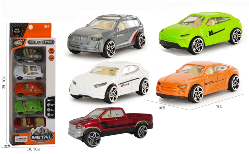 5 PCS FREE WHEEL DIE CAST CAR - HP1175056