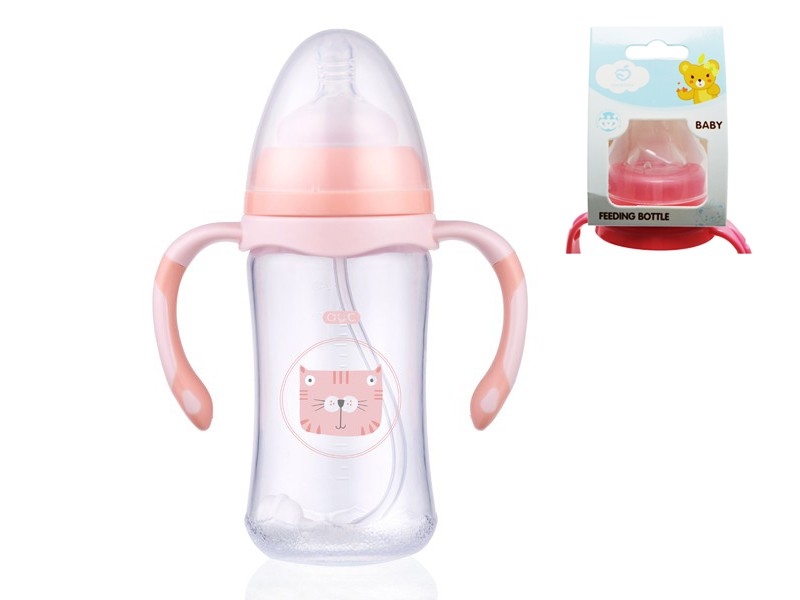 260ML WIDE NECK PP BOTTLE (SILICONE STRAW, OTHER PART PP, 104G) - HP1175933