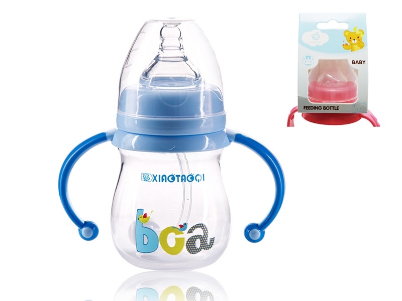 160ML WIDE NECK PP BABY FEEDING BOTTLE (COLORS: YELLOW, PINK, BLUE) - HP1175943