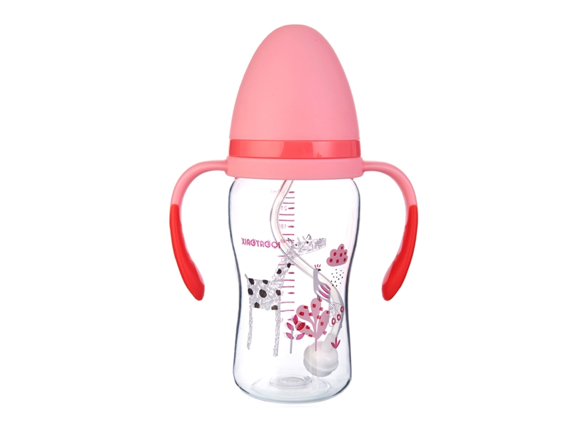 240ML TRITAN WIDE NECK BOTTLE WITH TWO COLOR HANDLES (123G) - HP1175954