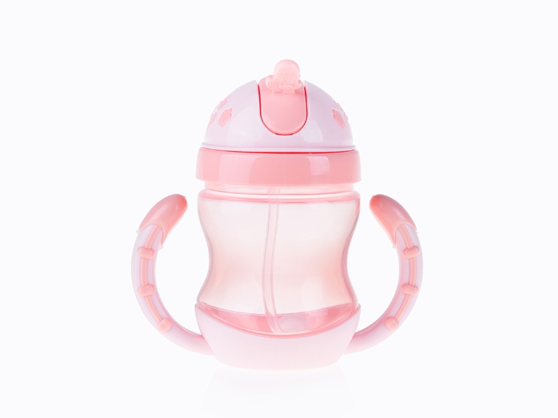 240ML BABY SIPPY CUP (115G, SILICONE STRAW, OTHER PART PP. COLORS: PINK, GREEN, RED) - HP1175964