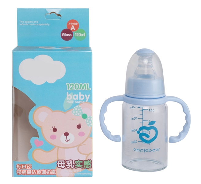带把标口玻璃奶瓶（120毫升） - HP1176091