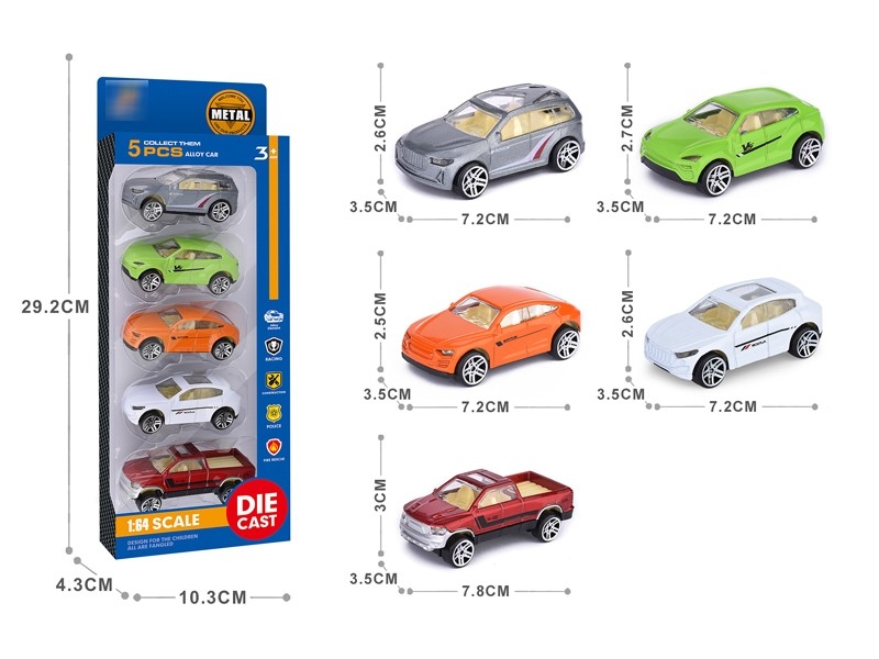 1:64 FREE WAY DIE-CAST CAR 5PCS - HP1176630