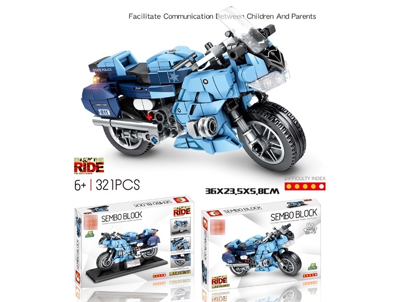 MOTORCYCLE SERIES BLOCKS 321PCS - HP1177101