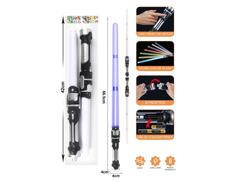 TELESCOPIC FLASH SWORD W/LIGHT & MUSIC - HP1178257