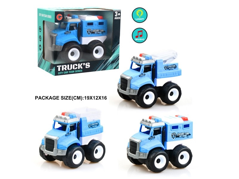 FRICTION POLICE CAR W/LIGHT & MUSIC - HP1178747