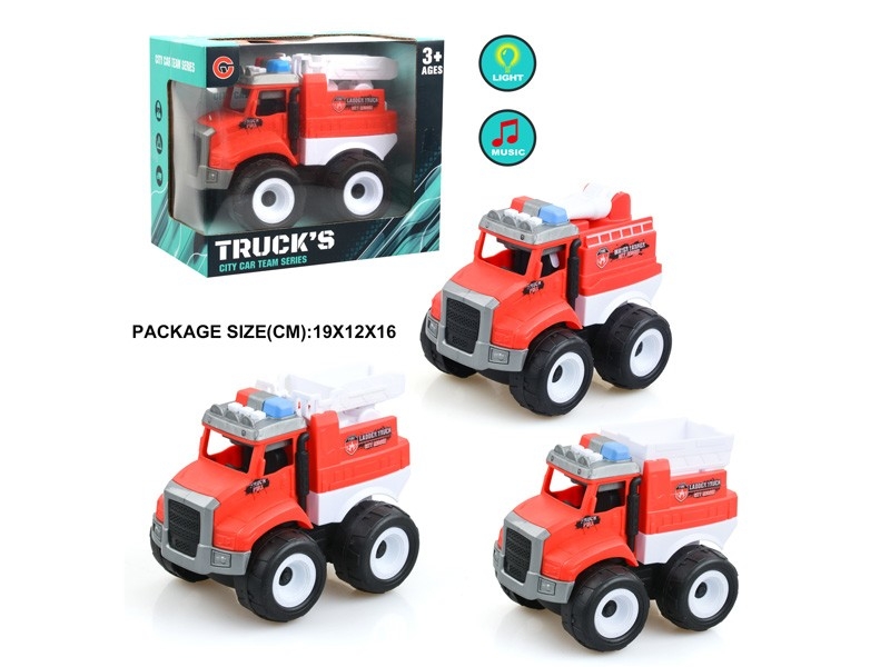 FRICTION FIRE TRUCK W/LIGHT & MUSIC - HP1178748