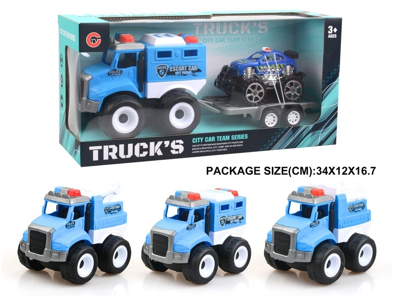 FRICTION POLICE CAR W/FRICTION CAR 1PCS - HP1178755