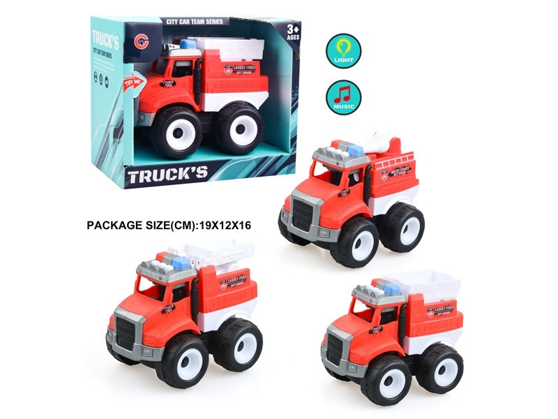 FRICTION FIRE TRUCK W/LIGHT & MUSIC - HP1178781