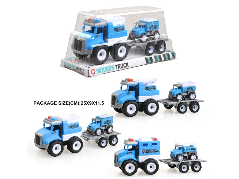 FRICTION POLICE CAR W/PULL BACK CAR 1PCS - HP1178964