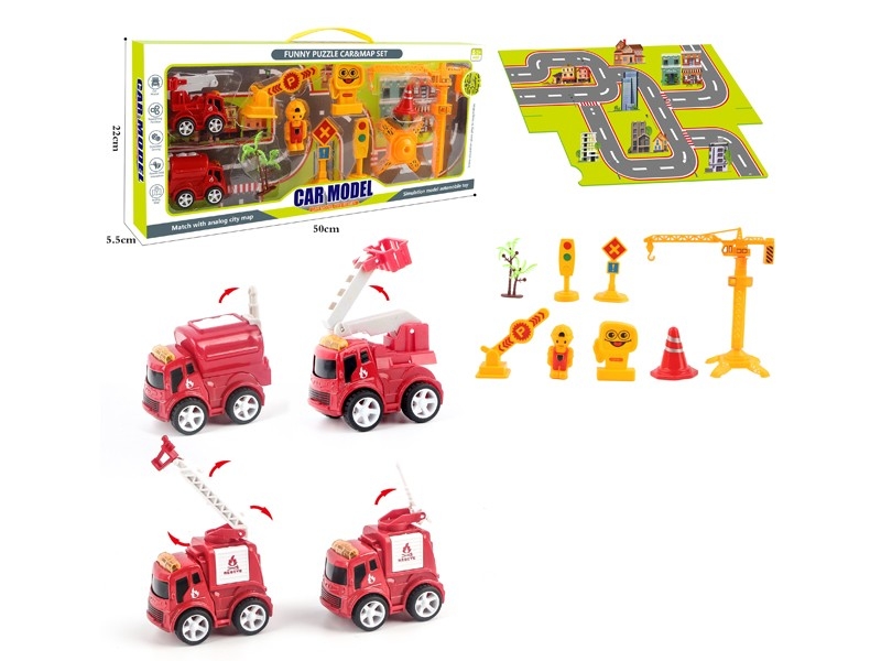 FRICTION DIE-CAST FIRE TRUCK - HP1179086