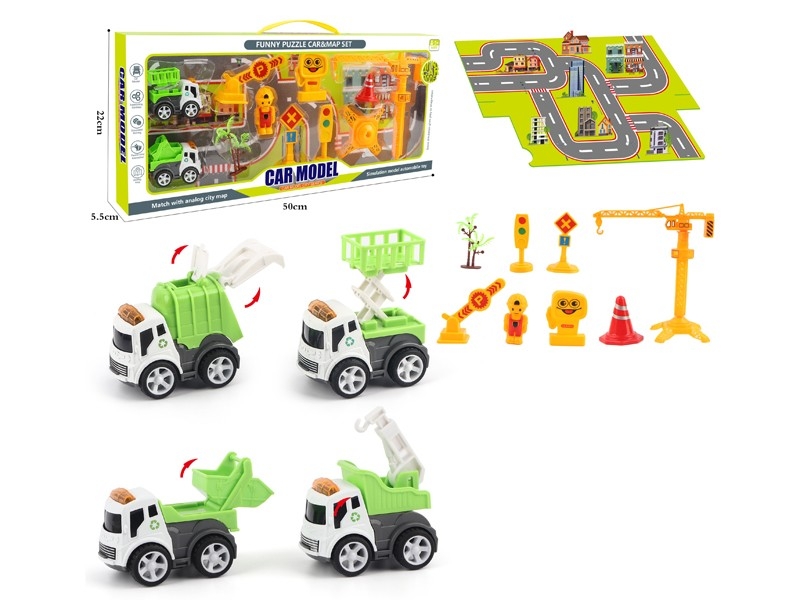 FRICTION DIE-CAST SANITATION TRUCK - HP1179087