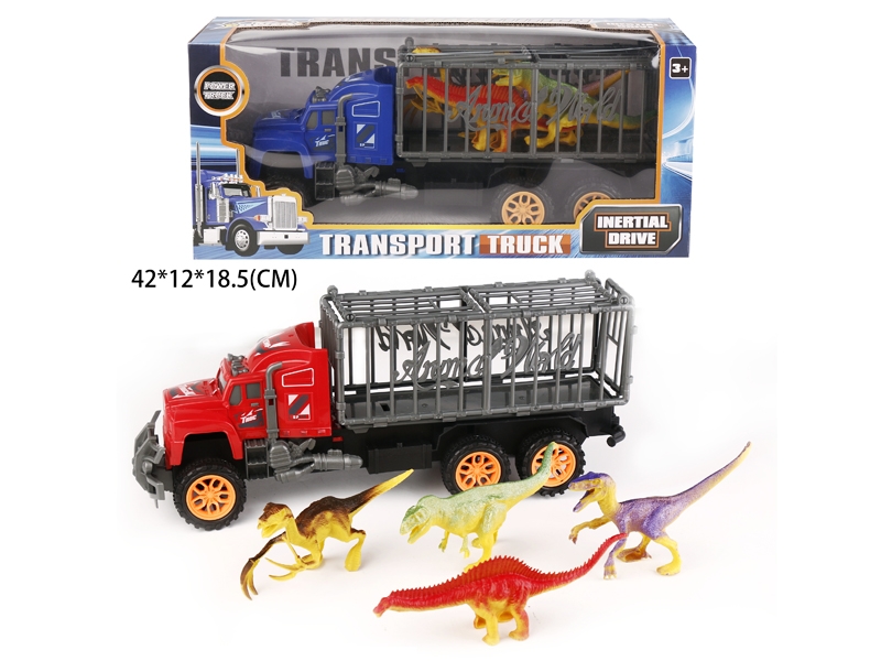 FRICTION CAR W/DINOSAUR 4PCS - HP1179123