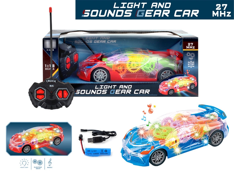 1:18 R/C 4-CHANNELS CAR W/LIGHT & MUSIC (INCLUDED LITHIUM BATTERY) - HP1179217