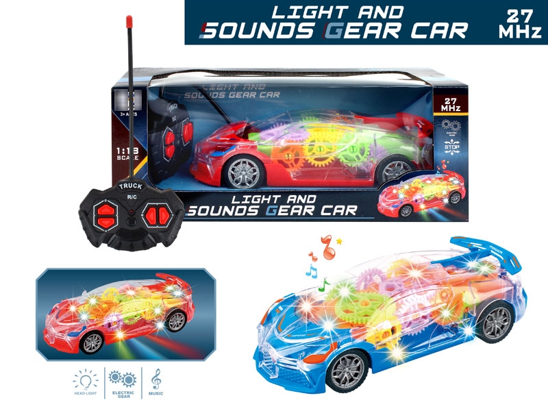 1:18 R/C 4-CHANNELS CAR W/LIGHT & MUSIC (NOT INCLUDED LITHIUM BATTERY) - HP1179219