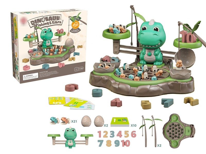 B/O DINOSAUR FISHING GAME + BALANCE SCALE - HP1179266