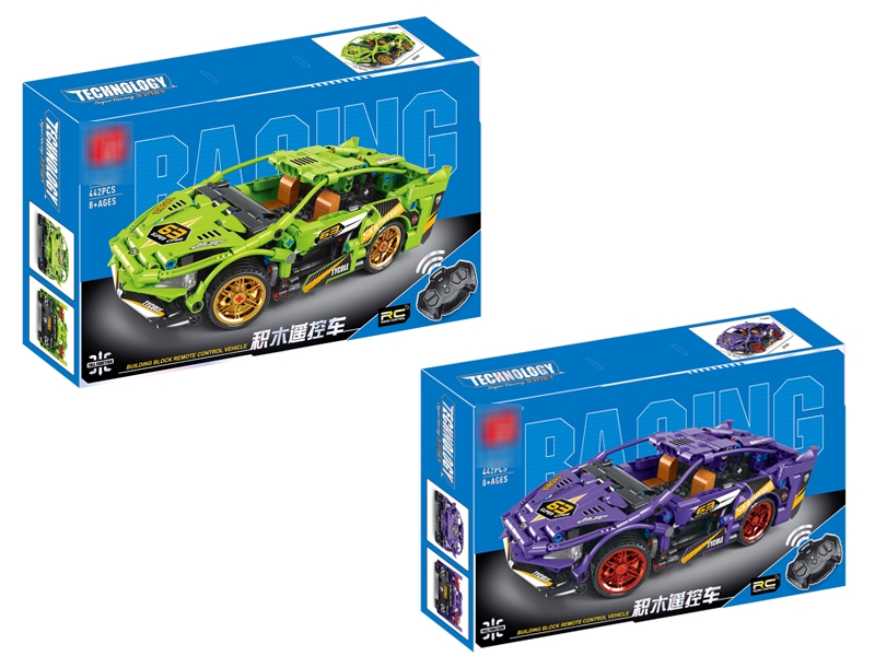 R/C BUILDING BLOCK CAR (442 PCS, 2 COLORS) - HP1179514
