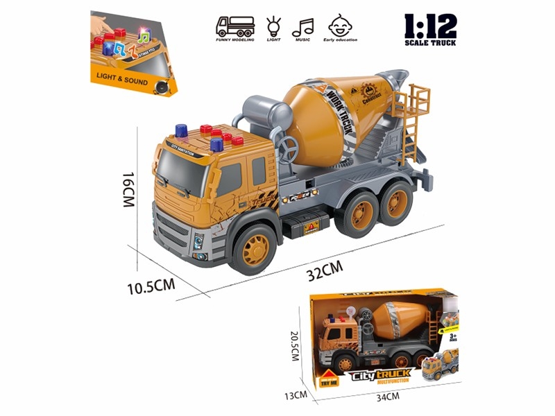 FRICTION CONSTRUCTION TRUCK W/LIGHT & SOUND (INCLUDED BATTERY) - HP1179900