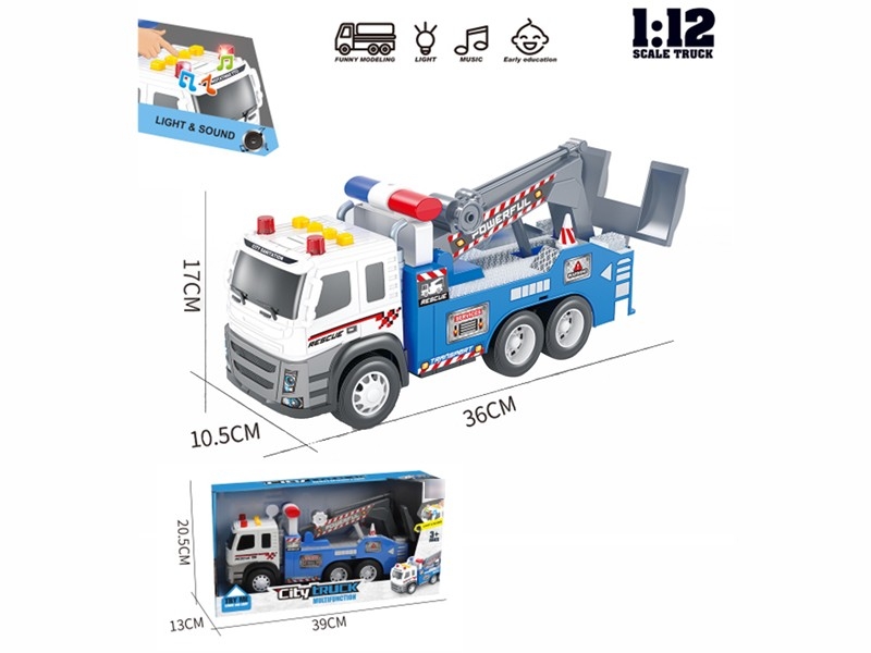 FRICTION TRUCK W/LIGHT & SOUND (INCLUDED BATTERY) - HP1179912