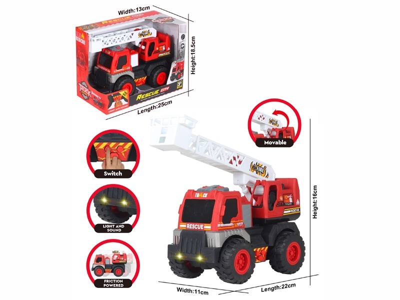 FRICTION CAR,W/LIGHT&SOUND,INCLUDED BATTERY3*LR44 - HP1179980