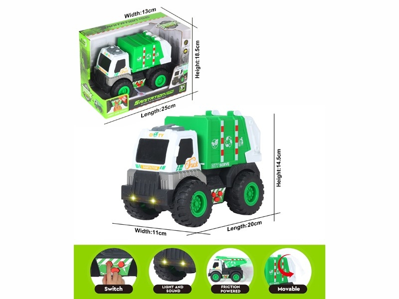 FRICTION CAR,W/LIGHT&SOUND,INCLUDED BATTERY3*LR44 - HP1179981