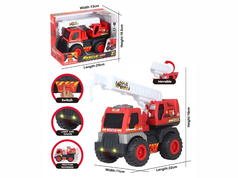 FRICTION CAR,W/LIGHT&SOUND,INCLUDED BATTERY3*LR44 - HP1179996