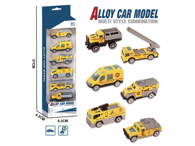 1:64 FREE WAY DIE-CAST CAR (6 PCS) - HP1180139