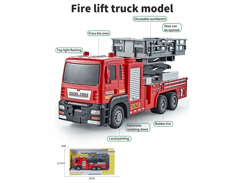 SIMULATED FIRE LIFT TRUCK - HP1180181