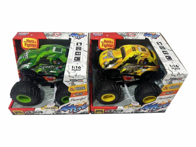 FRICTION STUNT CAR W/MUSIC & LIGHT（INCLUDED BATTERY）2COLOUR - HP1180204