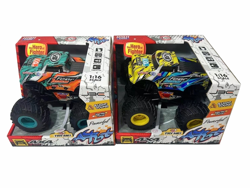 FRICTION STUNT CAR W/MUSIC & LIGHT（INCLUDED BATTERY）2COLOUR - HP1180206