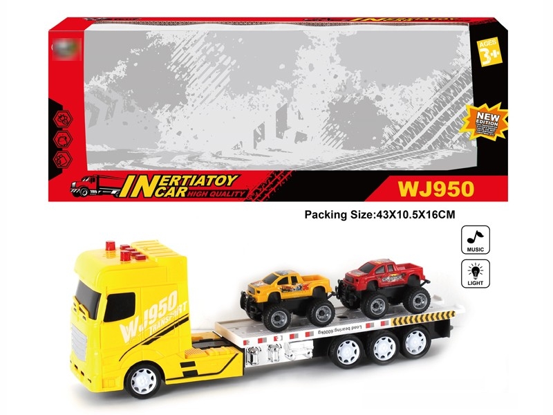 FRICTION TOW TRUCK W/LIGHT & MUSIC (INCLUDED BATTERY, 2 COLORS) - HP1180236