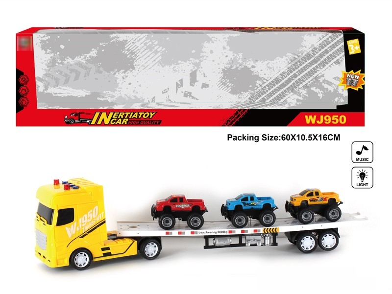 FRICTION TOW TRUCK W/LIGHT & MUSIC (INCLUDED BATTERY) - HP1180307