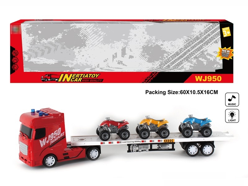 FRICTION TOW TRUCK W/LIGHT & MUSIC (INCLUDED BATTERY) - HP1180310