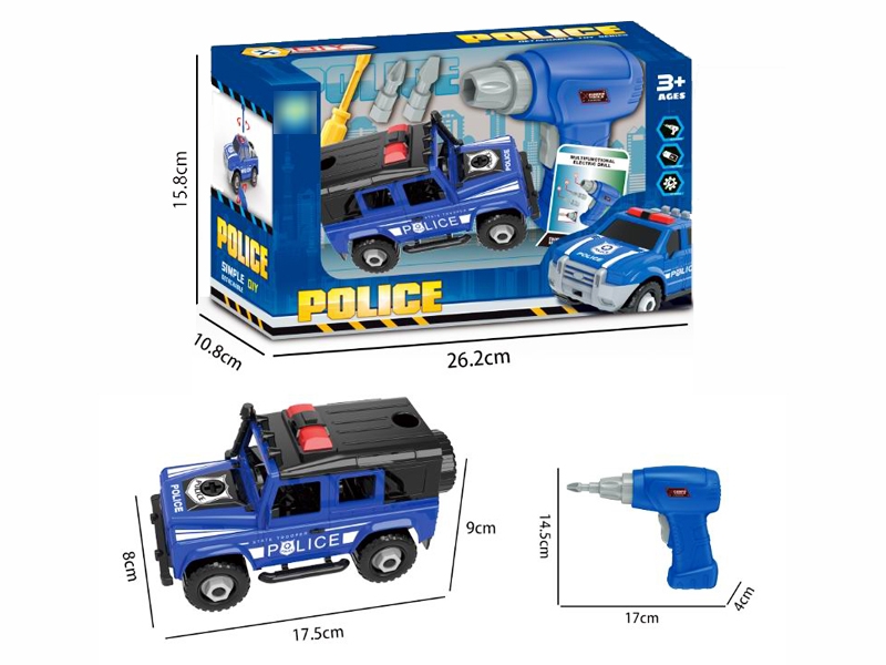 DIY FRICTION POLICE CAR - HP1180623