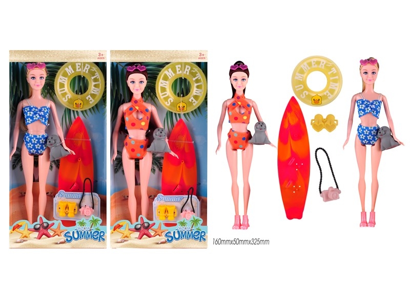 11.5“ SOLID BODY DOLL W/ACCESSORIES - HP1180801