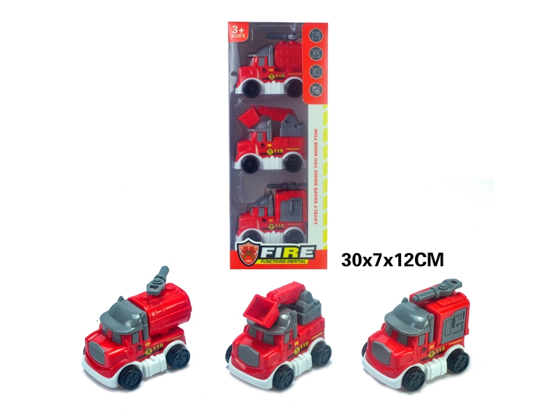 FRICTION CARTOON CAR 3PCS - HP1180955