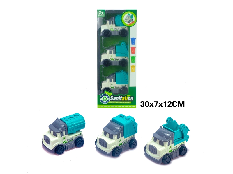 FRICTION CARTOON CAR 3PCS - HP1180956
