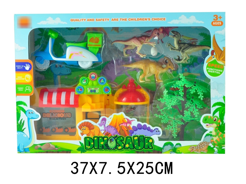 FRICTION CARTOON CAR W/DINOSAUR - HP1180963